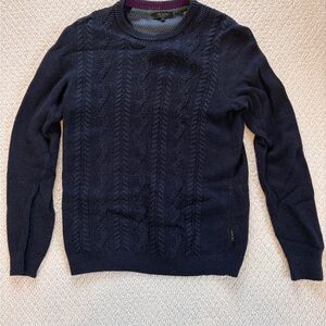 Ted Baker Dark Blue Crewneck Sweater